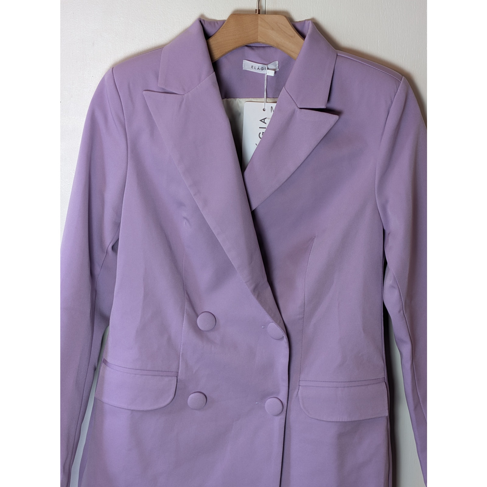 Elagia Womens Purple Blazer Medium — image 5 of 8